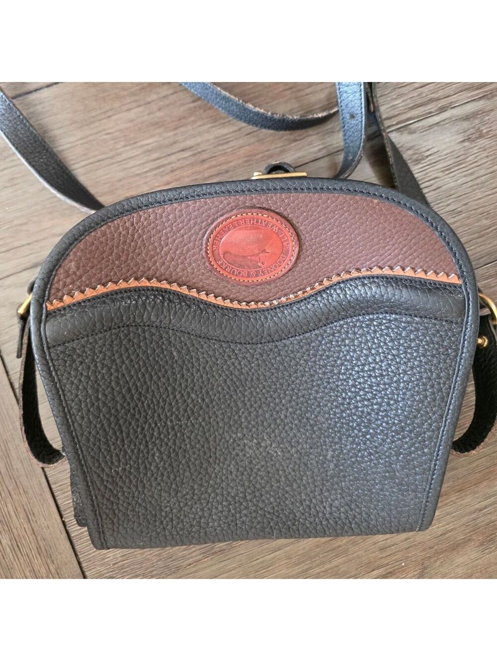 Vintage Dooney & Bourke All Weather Leather Crossbody Bag